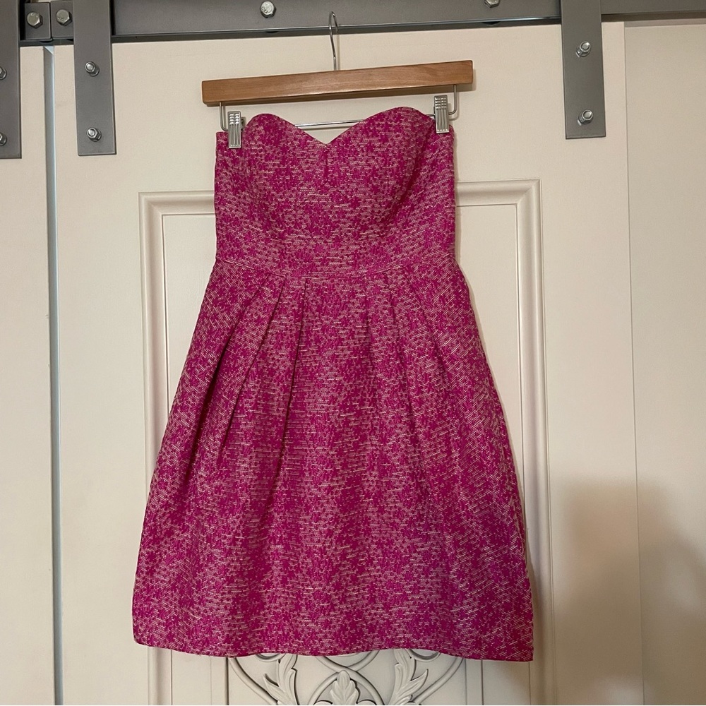 Shoshanna pink strapless dress